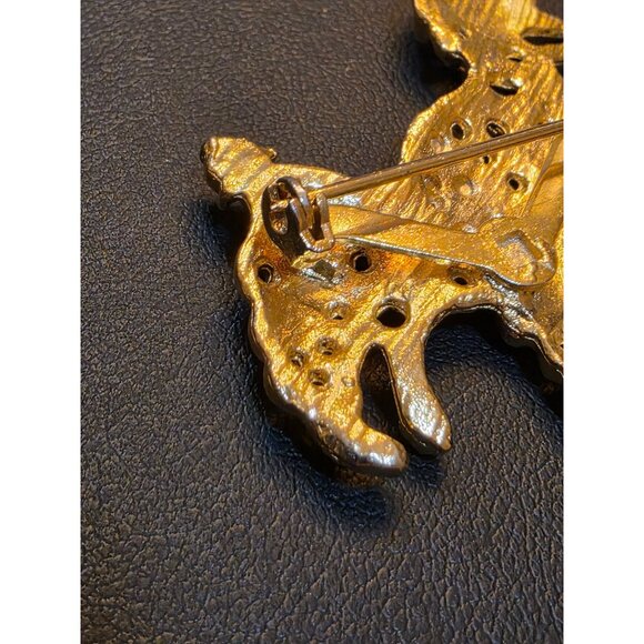 Vintage Gold-Tone Poodle Brooch - Picture 3 of 4